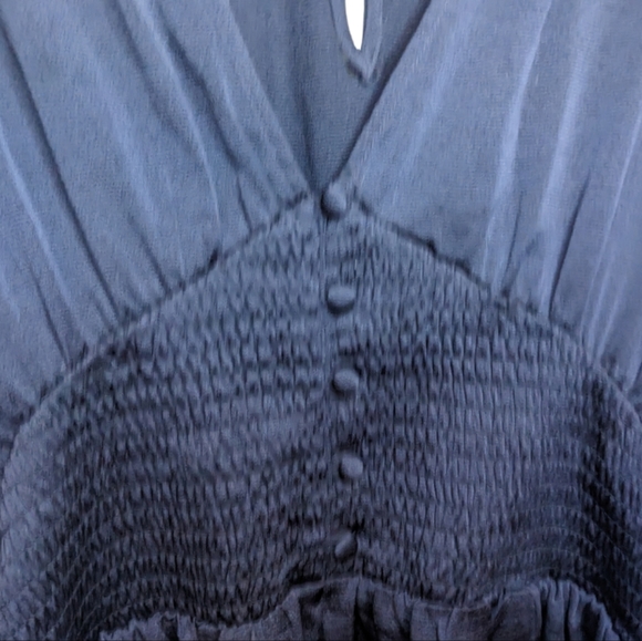 Express Navy Smocked Waist Romper ✨💙 - Picture 7 of 14